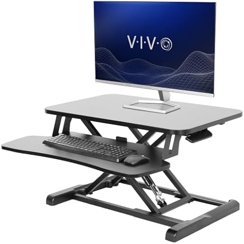 VIVO Black 26 in Standing Desk Converter, DESK-V026KB
