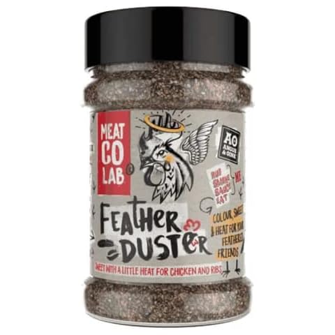 Angus & Oink | Feather Duster Chicken BBQ Rub | Orange, Paprika, Chipotle and Lemon Pepper Seasoning, Perfect For Chicken | 200g Cover
