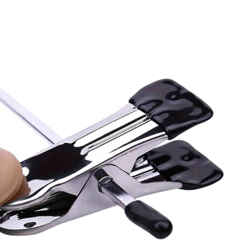 Kit 5 Cabides Presilhas Metal Cromado Calças Saia Bermuda Vestido