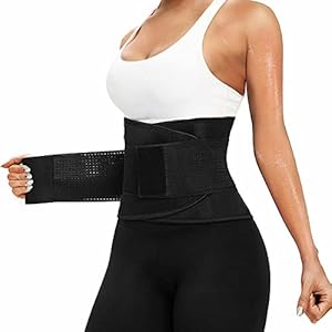Waist Trainer Sweat Belt for women, Waist Cincher Trimmer Belly Band Sports Girdles