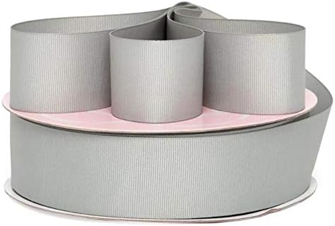 3" X 25 Yards Gray Grosgrain Ribbon