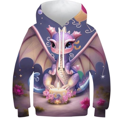 Sweat à capuche pour bébé dragon veste légère et respirante enfant 9-11 ans