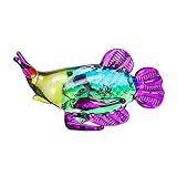 DUONGJAIS BRAND Hand Blown Art Glass, Lovely Arowana Fish Miniature Animals Collection, Dollhouse Mi