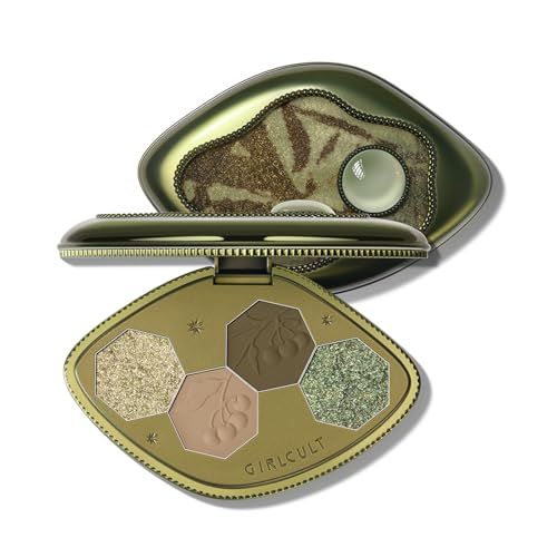 GIRLCULT 4-Color Eyeshadow Palette – Pigmented Makeup Palette with Matte