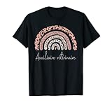 Auxiliaire vétérinaire arc-en-ciel léopard T-Shirt