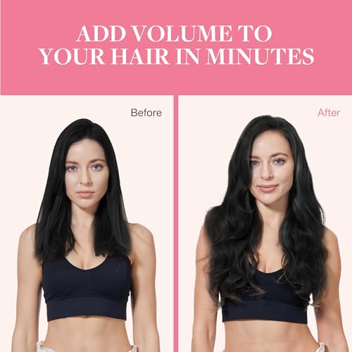 Image of GOO GOO Clip in Hair Extensions Real Human Hair Black Remy Extensions
