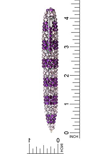 Stylo à bille rétractable en métal anti-bavure à pointe moyenne - 3