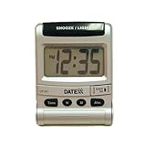 Datexx Travel Alarm Clock with Flip Cover and Stand