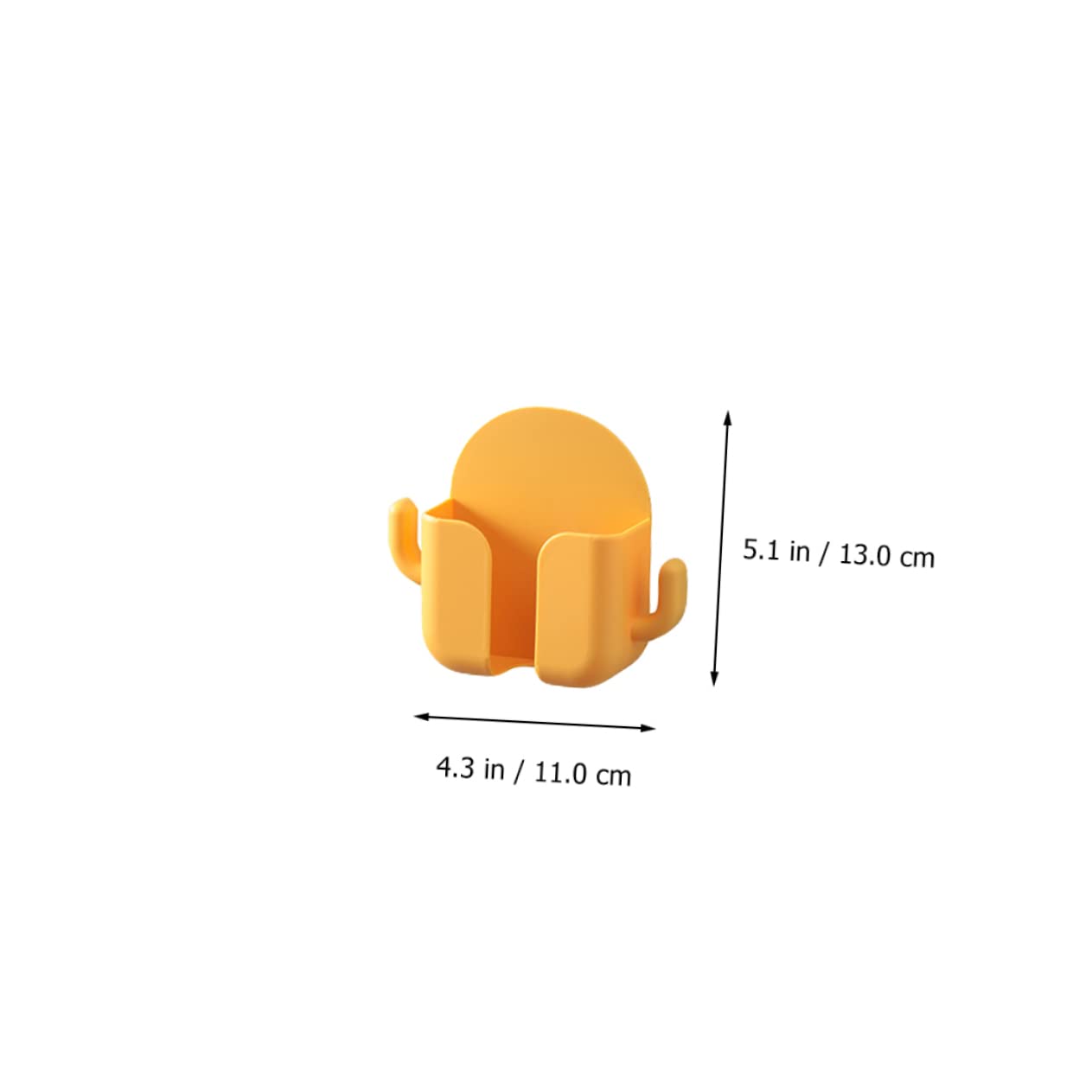 Mikikit 8pezzi Supporto Da Muro Per Smartphone Rack Di Ricarica Senza Foratura Organizzatore Per Telefono Per Casa e Ufficio Arancione Scuro