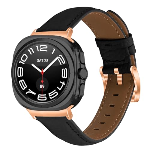 Samsung Galaxy Watch Ultra 47mm�Ή����U�[�X�g���b�v ���߉\�ȃ��[�Y�S�[���h�o�b�N�� �y�� �J�W���A���X�|�[�c�o���h Samsung Galaxy Watch 7/8 Ultra 47mm ���f�B�[�X �����Y, One Si