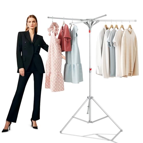 Tripod Height Adjustable Foldable Drying Rack