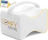 COMFYCENTRE Kniekissen Für Seitenschläfer (Band) - Orthopädisches und Ergonomisches Beinkissen aus Memory Foam - Knie Kissen - Komfortables Visco Schlafkissen Für Beine und Knie