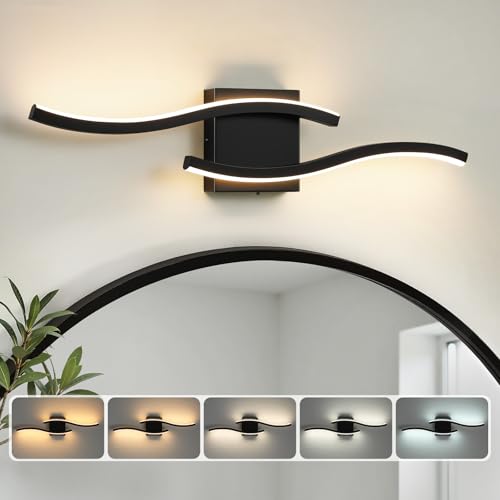 WOSHITU Black LED Vanity Light