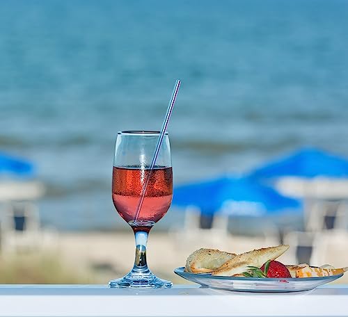 Stainless Steel Straws Short Small Mini Metal Kids 6 Inch Drinking Straw Reusable for Cocktails Coffee Mugs Goblets Bar Party Home Office Restaurant with Cleanning Brush, Colorful 8Pcs