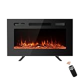 PAOLFOX Electric Fireplace Inserts,30 inch Electric Fireplace,Electric Fireplace Wall Mounted,Freest