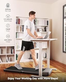 WalkingPad C1 Under Desk Treadmill for Home Office, Ultra Slim Walking Pad Foldable with Remote & APP Control, 6km/h, No Assembly