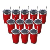 MUCHENGHY 20oz Stainless Steel Tumbler with Lid and Straw, Double Wall Vacuum Insulated Travel Coffe