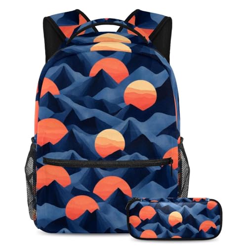 Sac à dos grande capacité et trousse pour ranger les manuels scolaires