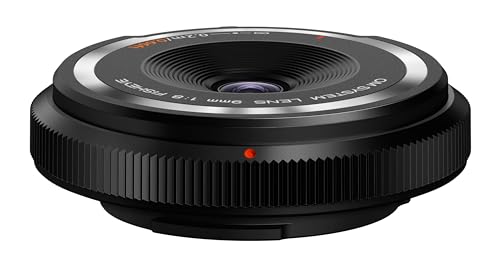 OM SYSTEM 9 mm 1:8.0 Fish Eye Body Cap Lens, suitable for all Olympus Panasonic MFT Cameras - Black - Image 3