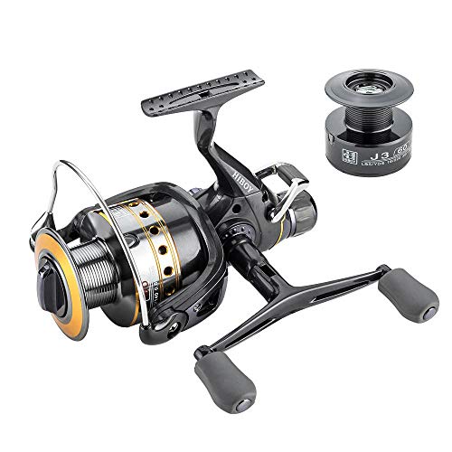 ddmlj Angelrolle Karpfen Spinnrolle J3FR Carbon Vorder- und Rückseite 18 kg Drag 9 + 1 BB Metallspule Doppel…