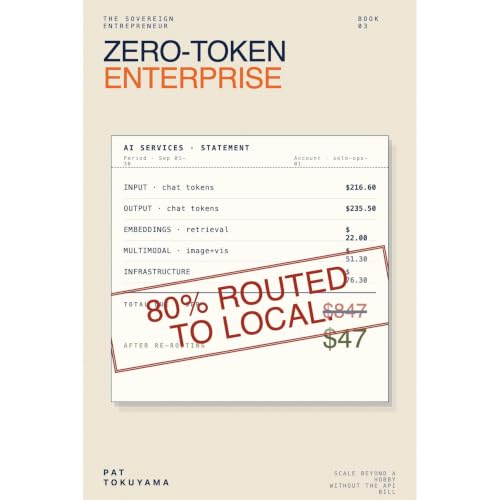Zero-Token Enterprise Audiolibro Por Pat Tokuyama arte de portada
