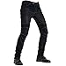 Produktbild TZTED Herren Motorradhose Motorrad Hose mit Protektoren Motorradhose, Motorradhose mit Oberschenkeltaschen,Schwarz,L