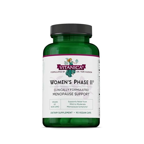 Vitanica Women's Phase II, Menopause Support, Vegan, 90 Capsules