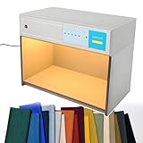 Professionelle Farbbewertungsbox mit 4 Lichtquellen für Metamerie-Tests in Textilien, Drucken und Kosmetik