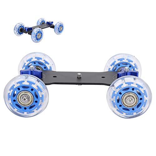 Hominas Camera Dolly Skater, Dolly Skater Car 10 kg Charge Chariot Coulissant pour Appareils Photo DLSR Caméra Vidéo
