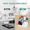 3 in 1 Wireless Charging Station, Wireless Charger Docking Station for iPhone 16/15/14/13/12/11/XR/XS/and Apple Watch 8/7/6/5/4/3/2/SE, Charging stand for AirPods 1/2/3/ Pro/Pro 2 with Lightning Port