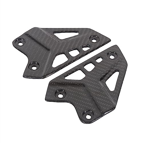 Protège-talon en carbone véritable brillant pour repose-pied de moto Kawasaki Z900
