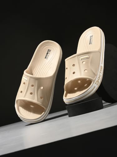 Image of Men's EVA Slide Slippers | Lightweight Comfort Bathroom & Casual Slides | Anti-Skid Soft Cushioned Slip-On Slippers for Indoor & Outdoor Use