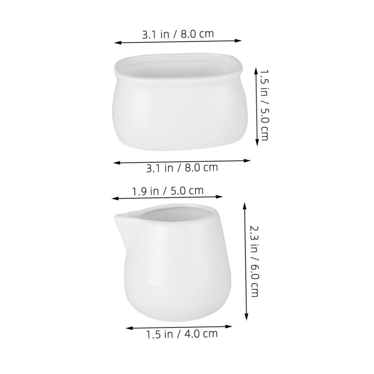 Cabilock Mini Pitcher Small Jug Ceramic Sugar Container Tea Bag Holder for Easy Maintenance