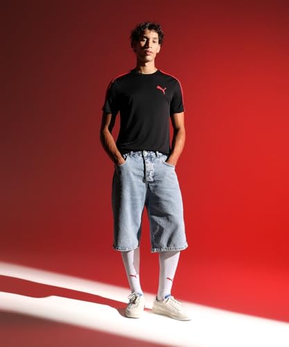 Image of Puma Men Cotton Printed Classic Fit Tees