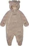 7 A.M. 7AM Zipper Down Hooded Baby Jumpsuit, Unisex Cotton Lined Infant Snowsuit, Water Repellent Winter Baby Fleece Jumpsuit with Gloves,Hooded Winter Romper | (3-6M)