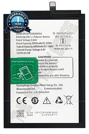 Image of Original SPCSPGNE600AA Battery for Gionee max pro Battery with 1 Year Warranty****(P93)