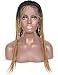 BLUPLE Micro Braided 2 Tone 1b 27 Synthetic Lace Front Wigs Heat Resistant Hair Braiding Styles Black Root Ombre to Strawberry Blonde Color Lace Wig for Black Women (18 inches, Micro Braided,T1B/27)