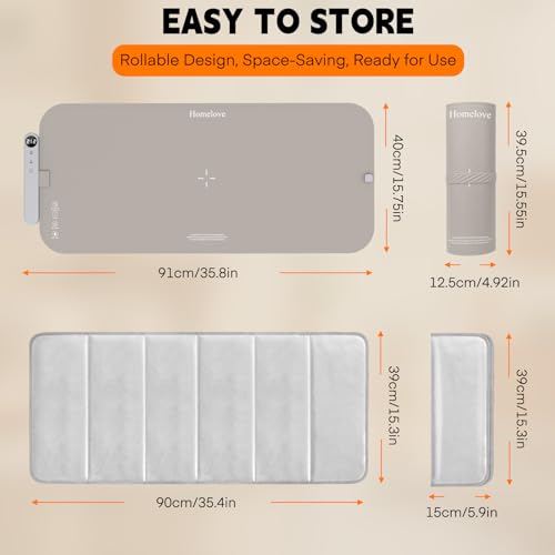Warming Mat for Food DROPS TO works for XL: Khaki Gray) - image 7