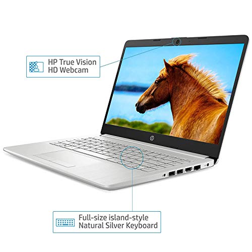 Image of HP 14s cf3006tu 14-inch Laptop (Core i3-1005G1 /4GB /1TB HDD /Windows 10 Home /Intel UHD Graphics), Natural Silver and Bag Combo