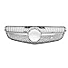 Rejillas frontales de radiador Rejilla de parrilla delantera de coche W204 para Mercedes para Benz Clase C W204 C180 C200 C300 C350 2007-2014 rejilla de carreras de radiador de parachoques delantero