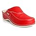 Batz FC10 Hochwertigem Komfortschuhe, Lederschuhe, Pantolette, Clog, Damen, Rot, EU 37
