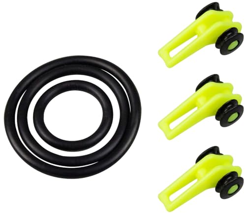 FTM Hakenhalter 3er Set - Halterung für Angelhaken, Hakenbefestigung für Spoons & Wobbler, Hakenhalterung für Haken zum Angeln
