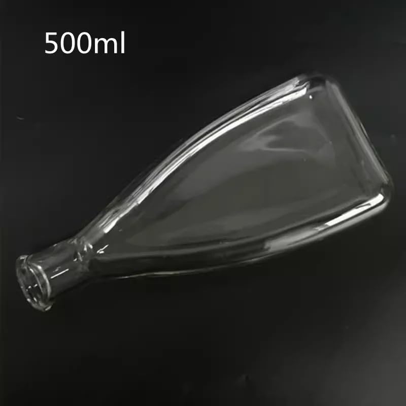 Matraz de vidrio de alto contenido en borosilicato Frascos de cultivo de vidrio en forma de berenjena 250 mL 500 mL Laboratorio(250ml)