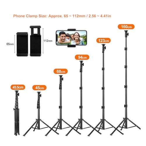 Trépied pour téléphone portable stable et extensible avec télécommande selfie sans fil
