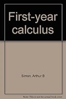 First-year calculus B0000CNLEJ Book Cover