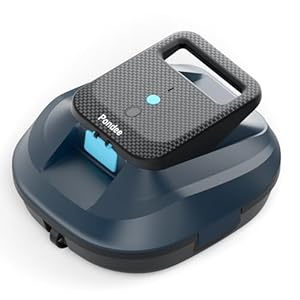 Pondee (2026 Neu) X2 Poolroboter Akku mit 200 Min Laufzeit, Kabelloser Poolsauger Auto-Parkfunktion, 3.3 h Schnellladung, für Aufstellpools & Ebene eingelassene Pools bis 120m², Blau