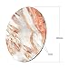 Galdas Mouse Pad Mousepad Round Samll Mouse Pad Cute Mouse Pads Rubber Base Mouse Pads for Kids Computers Laptop (7.8 x 0.12 in) (Rose Gold Marble)