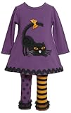 Bonnie Baby Baby Girls' Cat Applique Legging Set