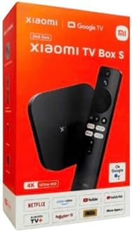 Xiaomi Mi Box S (2nd Gen) with 4K Ultra HD Streaming Media Player |Dual Band Connectivity |Google TV And Google Assistant & Remote Supported - Black