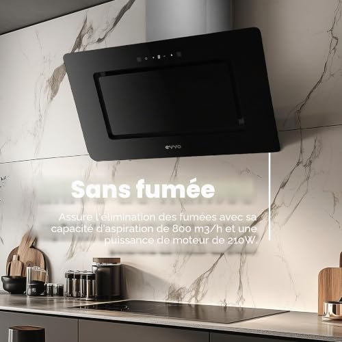 Campana extractora Evvo CE48 Canalisation 90cm avec contrôle tactile - vue 3
